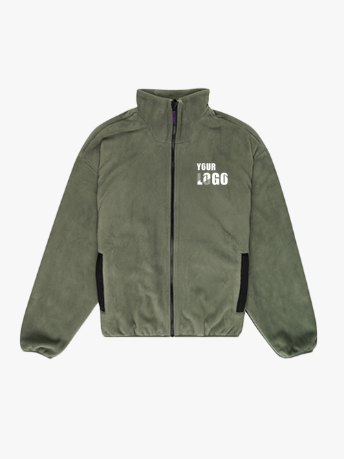 Winter Full Zip Up Fleece Jackets For Men