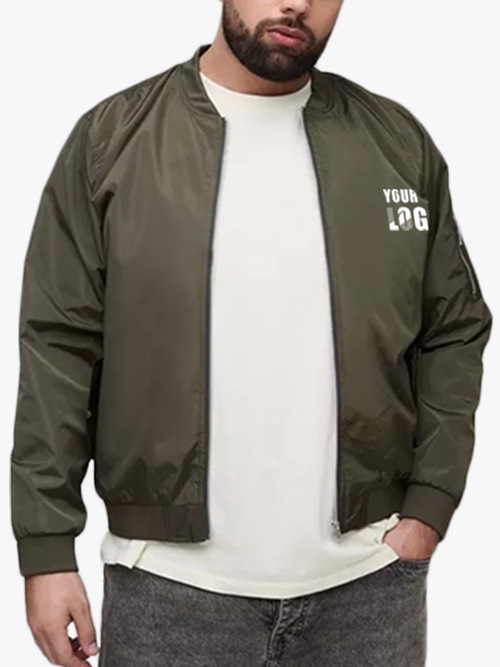 Cropped Bomber Jacket