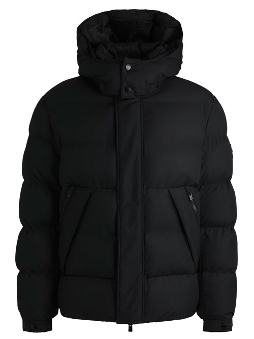 Mens puffer jacket with hood