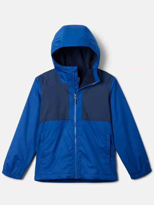 Custom fleece lined rain jacket