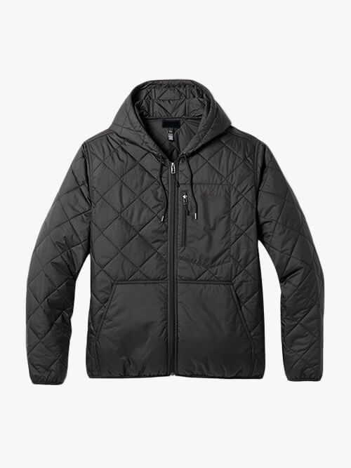 OEM Custom Men's Quilted Hooded Padded Jacket