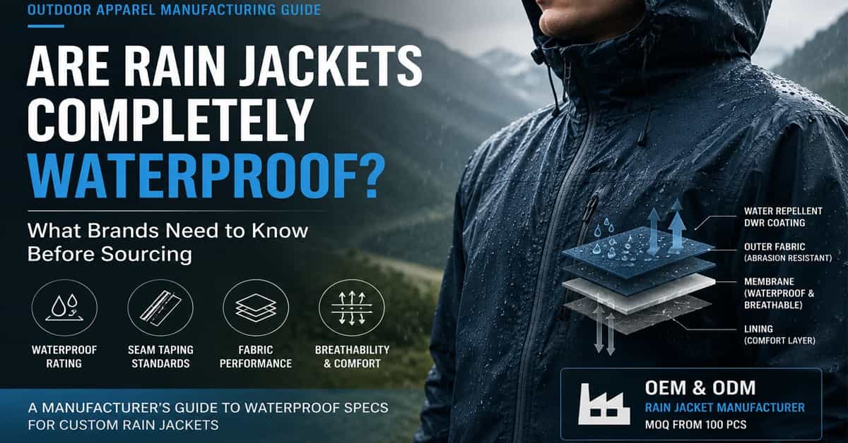 Waterproof Rain Jackets Explained: Key Specs Brands Should Verify Before OEM Production