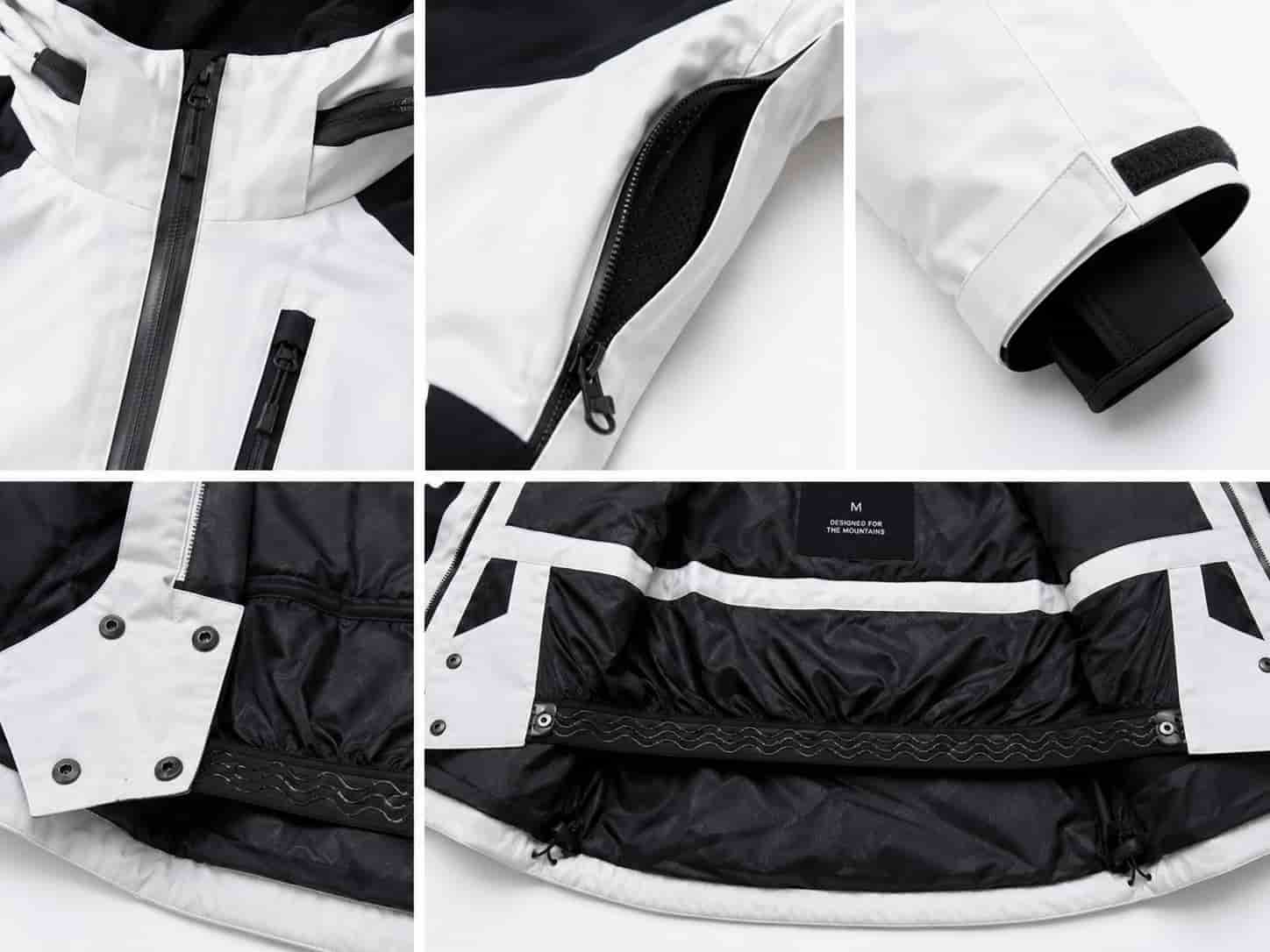 custom ski suit waterproof zipper powder skirt details custom ski suit waterproof zipper powder skirt details