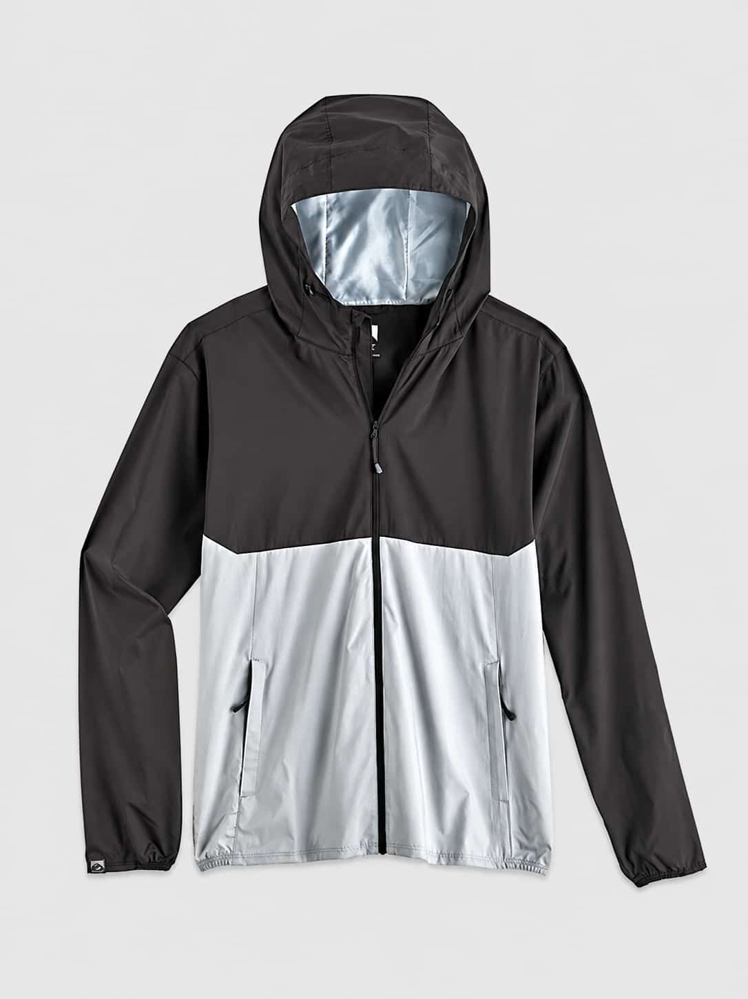 OEM Water Resistant Full Zip Hooded Windbreaker Jacket