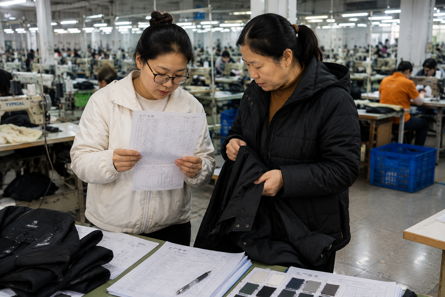 RUINIU approved jacket sample and bulk production specifications RUINIU approved jacket sample and bulk production specifications