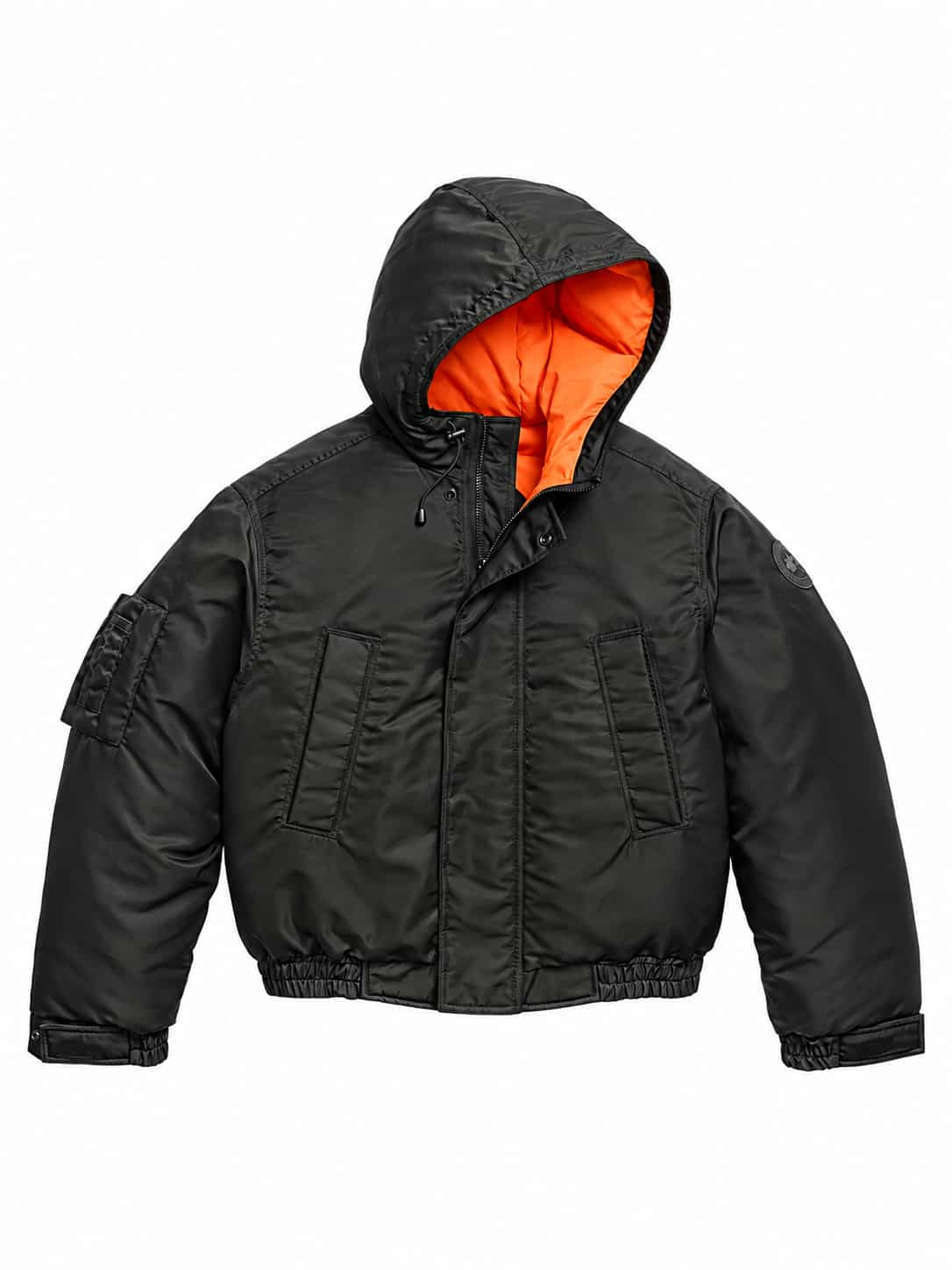 Custom Hooded Bomber Jacket for Men