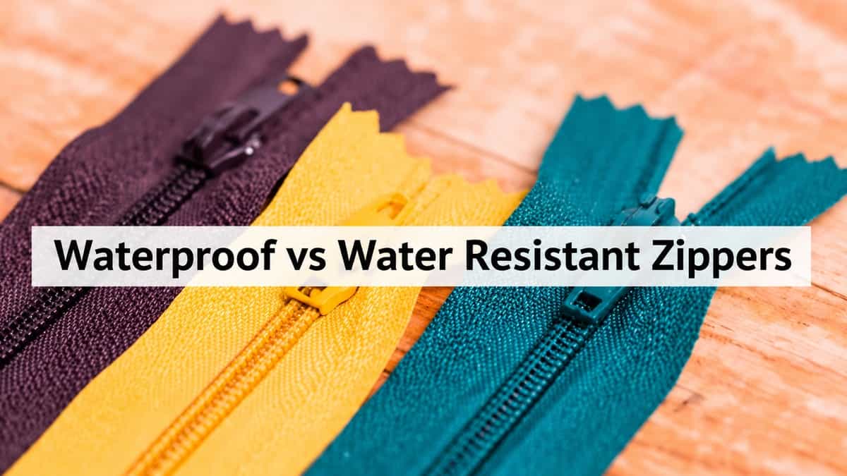 Waterproof vs Water Resistant Zippers for Outdoor Jackets