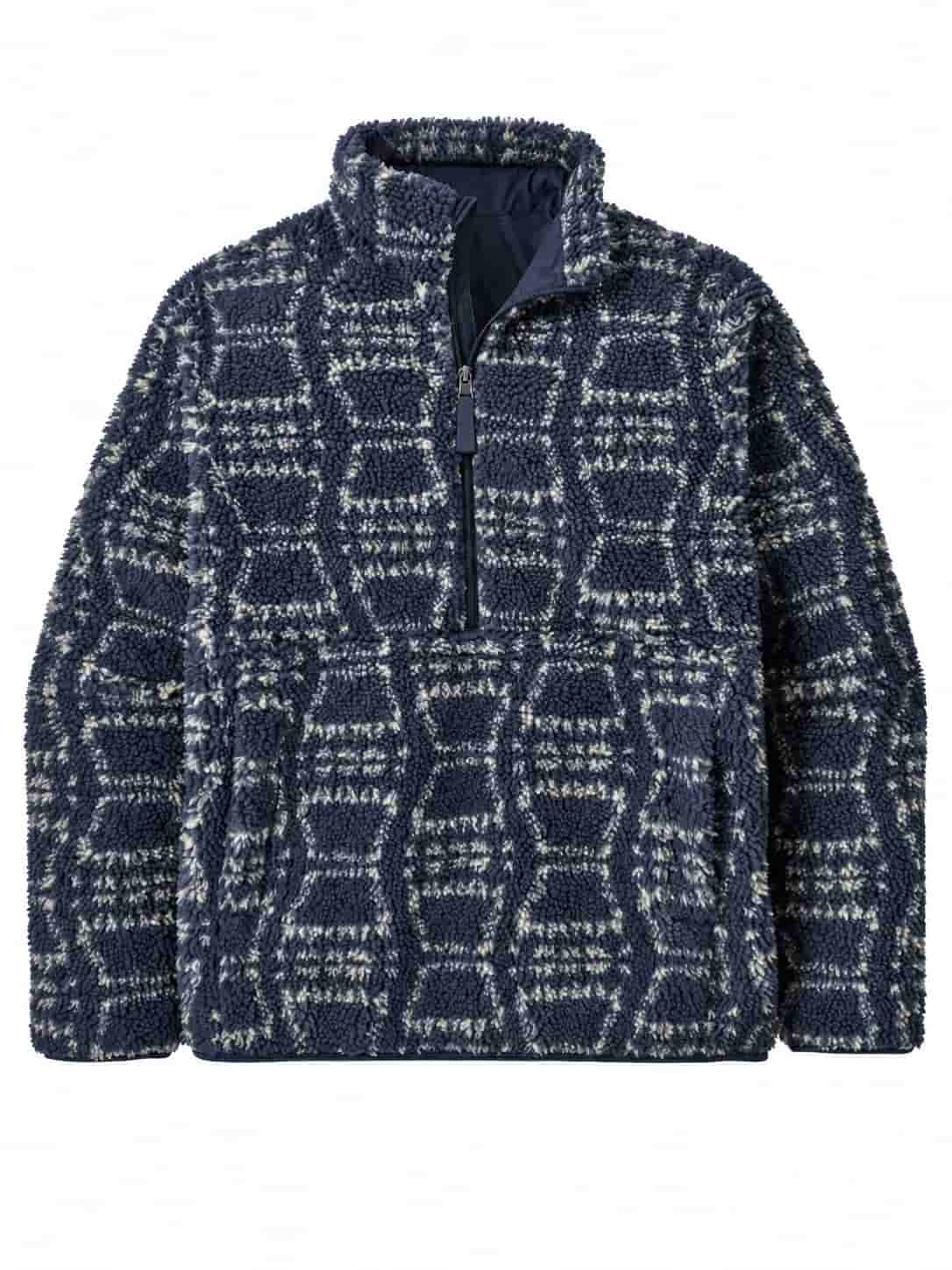 Custom Logo Quarter Zip Fleece Pullover 